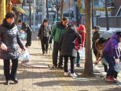 장안구&#44; 설맞이 일제대청소 실시